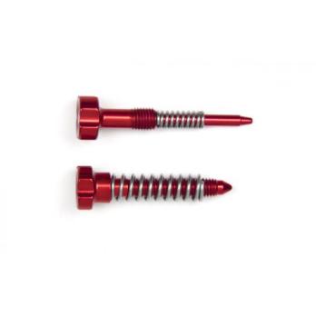 Комплект болтов настройки холостого хода (качества и количества)  Keihin красные