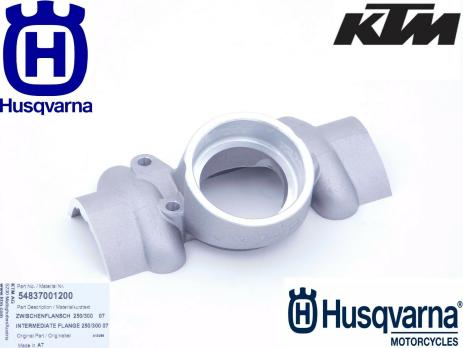 Фланец выпускной KTM 250EXC/300EXC 07-16 / Husaberg/Husqvarna TE250/TE300 11-16