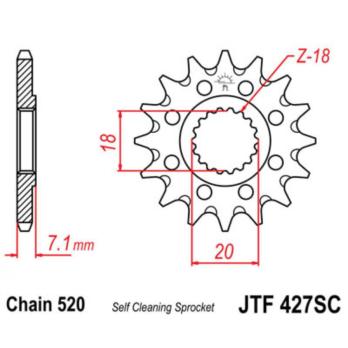Звезда ведущая 12 Suzuki RM 125 80-11 RMZ 250 07-12