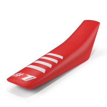 Чехол сидения универсальный ONEGRIPPER RIBBED, Red/White