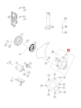 Крышка зажигания GASGAS EC-250/300