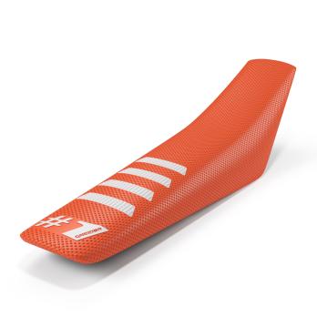 Чехол сидения универсальный ONEGRIPPER RIBBED, Orange/White