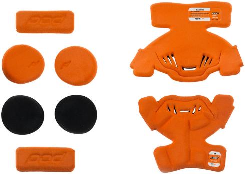 Вставки мягкие правого наколенника подросткового POD K1 YTH MX Pad Set Right Orange L