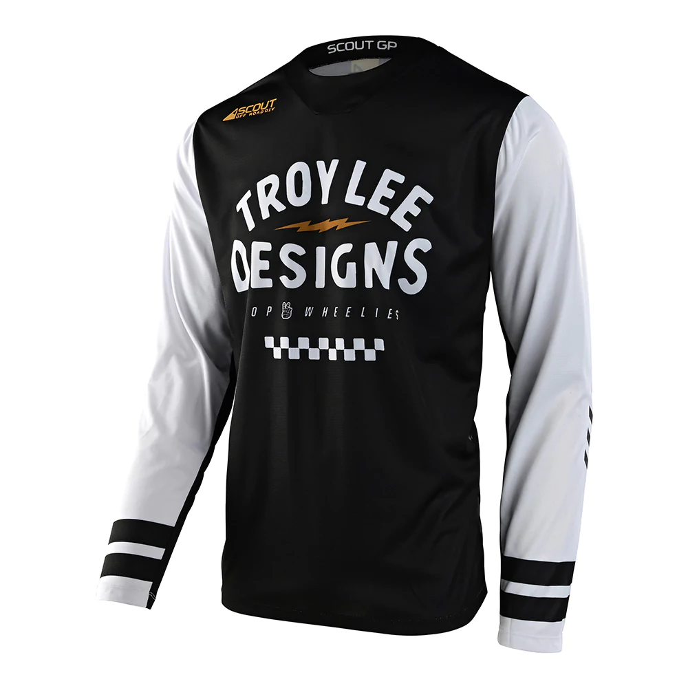 Мотоджерси Troy Lee Designs SCOUT GP Jersey Ride On Black/White XL