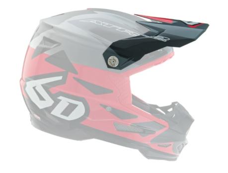 Козырек для мотошлема 6D ATR-2 Merge Red Grey Black