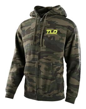 Толстовка Troy Lee Designs Speed Logo Zip Up Hoodie Camo Green XL