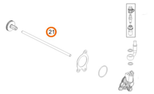 Нажимной шток сцепления KTM 250/350SX-F 16-21; 250SX, 250/300EXC, 250/350EXC-F 17-21 / Husqvarna FC2