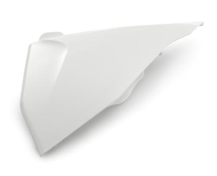 Крышка корпуса воздушного фильтра левая белая KTM SX/SX-F 19-21; EXC/EXC-F 20-21
