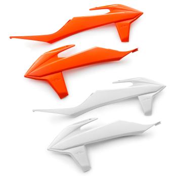 Боковины радиатора оранжевые KTM SX, SX-F 19-21 / EXC, EXC-F 20-21