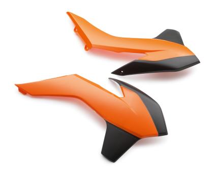 Боковины радиатора оранжево-черные KTM SX/SX-F 14-15 / 250SX, EXC/EXC-F 14-16