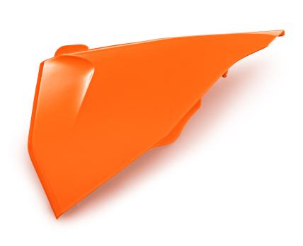 Крышка корпуса воздушного фильтра левая оранжевая KTM SX/SX-F 19-21 / EXC/EXC-F 20-21