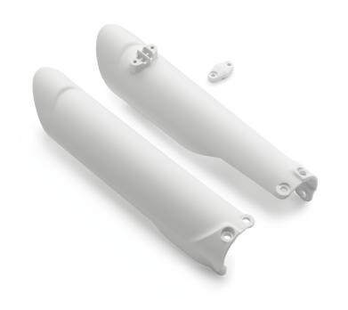 Защита перьев вилки белая KTM SX/SX-F 16-21; EXC/EXC-F 17-21