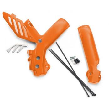 Защита рамы оранжевая KTM SX/SX-F 07-10; EXC/EXC-F 08-11