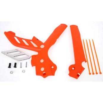 Защита рамы оранжевая KTM SX/SX-F 11-15; EXC/EXC-F 12-16