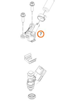 Коннектор топливной форсунки левый KTM 250/300EXC 18-21 / Husqvarna TE250/300 18-21