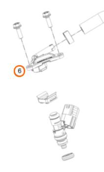 Коннектор топливной форсунки правый KTM 250/300EXC 19-21 / Husqvarna TE250/300 19-21