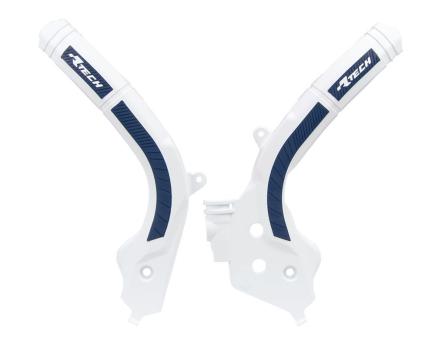 Защита рамы бело-синяя Husqvarna TC125/FC250-450 16-20 # TC250/FS450/TE-FE-TX-FX125-501 17-20