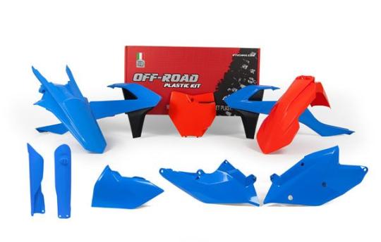 Комплект пластика KTM SX125-150/SXF250-450 16-18 # SX/XC-F/XC250-450 17-18 Оранжевый/Винтаж Голубой