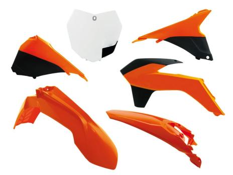 Комплект пластика KTM SX125-150/SXF250-450 13-15 # SX250 13-16 Original