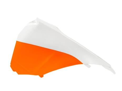 Боковина воздушного фильтра левая SX125/SXF125-450 13-15 # SX250 13-16 # EXC/EXCF 14-15 оранжево-бел