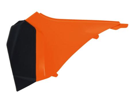 Боковина воздушного фильтра левая оранжево-черная KTM SX/SXF125-450 11-12 # EXC/EXCF125-500 12-13 ор