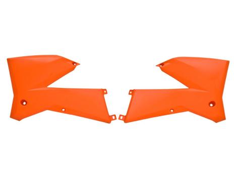 Боковины радиатора оранжевые KTM SX125-525 05-06 # EXCF250 07 # EXC125-525 05-07