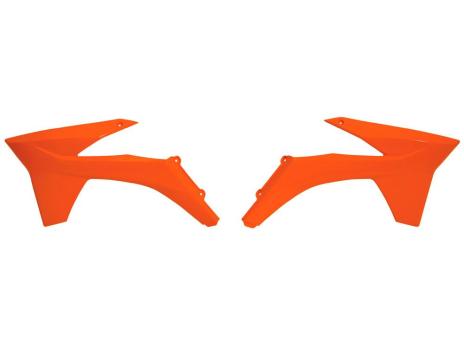 Боковины радиатора SX-SXF125-450 11-12 # EXC-EXCF125-500 12-13 оранжевые