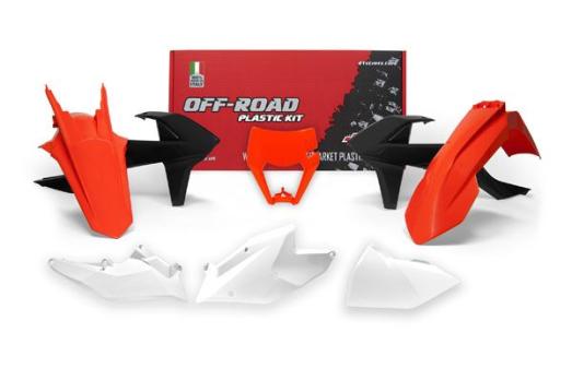 Комплект пластика оранжево-черно-белый KTM XC-W/EXC/EXC-F 17-19