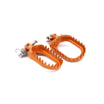 Подножки стальные оранжевые S3 Punk KTM 07-16 / Husaberg 11-16 / Husqvarna 14-16 / Beta -19 / Sherco