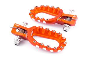 Подножки алюминиевые высокие оранжевые S3 Hard Rock KTM / Husqvarna 17-21