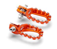 Подножки алюминиевые низкие оранжевые S3 Hard Rock KTM / Husqvarna 17-21