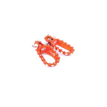 Подножки алюминиевые низкие оранжевые S3 Hard Rock KTM / Husqvarna 17-21