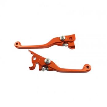 Комплект рычагов (тормоз + сцепление) Brembo SX/SX-F 06-13 / EXC/EXC-F 06-13 оранжевые TMV