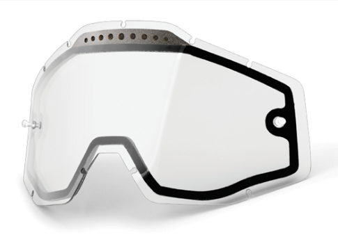 Линза 100% Racecraft/Accuri/Strata Vented Dual Pane Lens Anti-Fog Clear (51006-010-02)