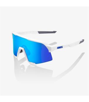 Очки спортивные 100% S3 Matte White / HIPER Blue Multilayer Mirror Lens (61034-407-02)