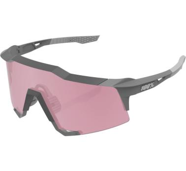 Очки спортивные 100% Speedcraft Soft Tact Stone Grey / HIPER Coral Lens (61001-424-01)