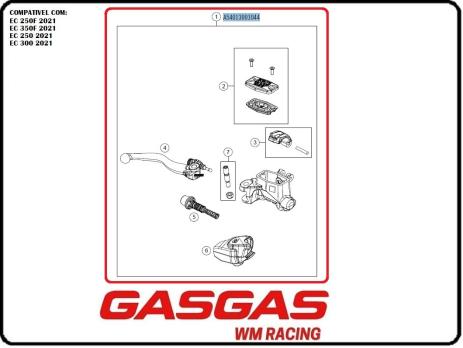 Главный тормозной цилиндр (Braktec) GasGas EC/EC-F 21-