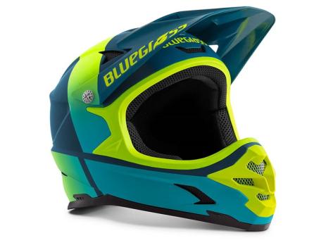 Велошлем Bluegrass Intox (Petrol Blue/Fluo Yellow, M, 2021 (3HG009CE00MBG))