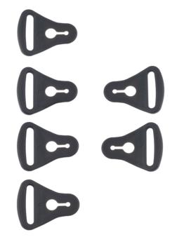 Застежки наколенников POD KX 2.0 Strap Clip & Loop Set (Black, OS, 2021 (KP341-001-NS))