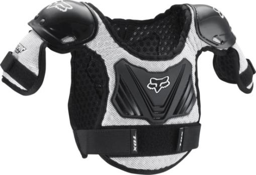 Защита панцирь детский Fox Peewee Titan Roost Defle (Black/Silver, S/M, 2022 (06053-464-S/M))
