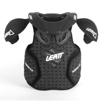Защита панцирь+ шея подростковый Leatt Fusion Vest Junior 2.0 (Black, S/M, 2021 (1018010001))