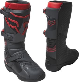 Мотоботы Fox Comp Boot (Black/Red, 9, 2022 (25839-017-9))