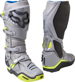 Мотоботы Fox Instinct Boot (Grey/Yellow, 11, 2022 (27463-086-11))