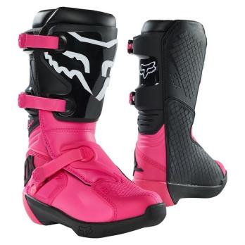 Мотоботы подростковые Fox Comp Youth Boot (Black/Pink, 5, 2022 (27689-285-5))