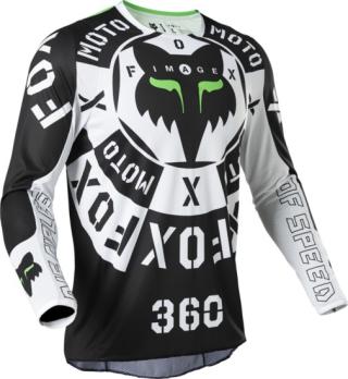 Мотоджерси Fox 360 Nobyl Jersey (Black/White, XL, 2022 (28140-018-XL))