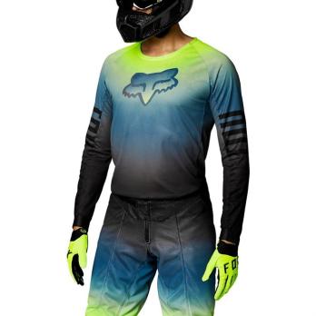 Мотоджерси Fox Airline Reepz Jersey (Black/Yellow, XL, 2022 (26731-019-XL))